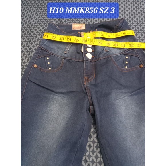 MM JEANS STRETCH DENIM BLUE WAIST 26iN H10 MMK856 SZ 3, BUTT LIFTING  SKINNY... - Picture 1 of 7